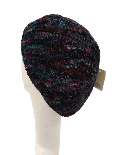 SG SG04-WL-MIX-NGB  Navy/Grey/Burgundy Lined Chenille myselflingerie.com