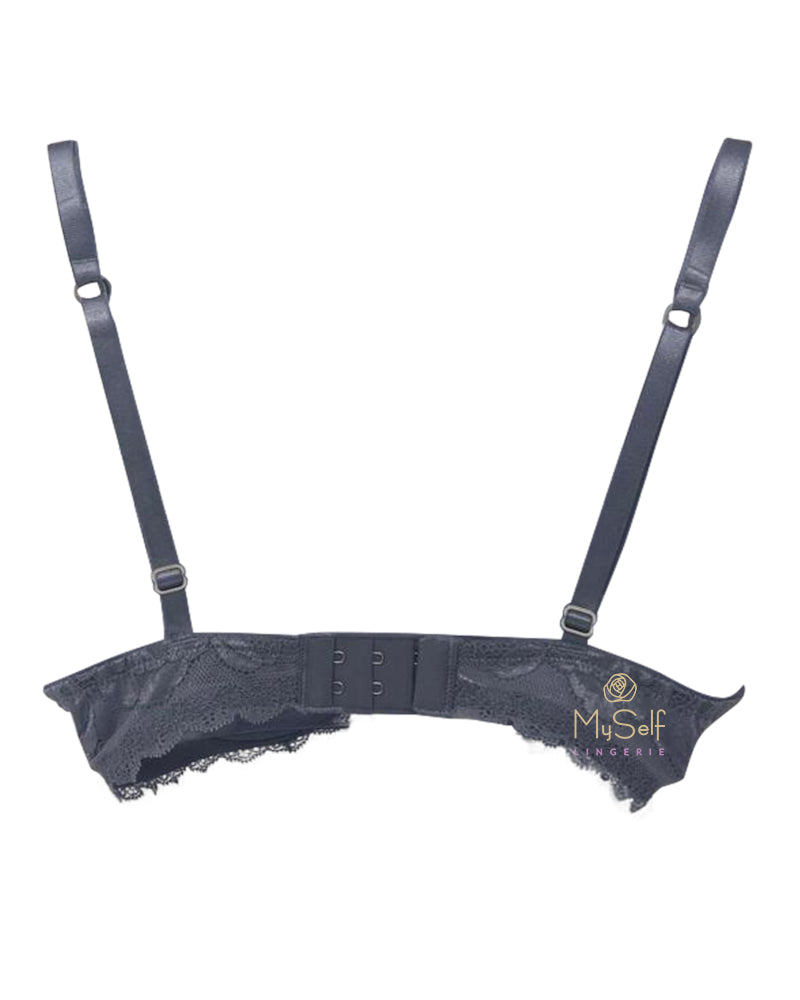 Montelle 9088 Floral Lace Demi Underwire Bra MYSELFLINGERIE.COM