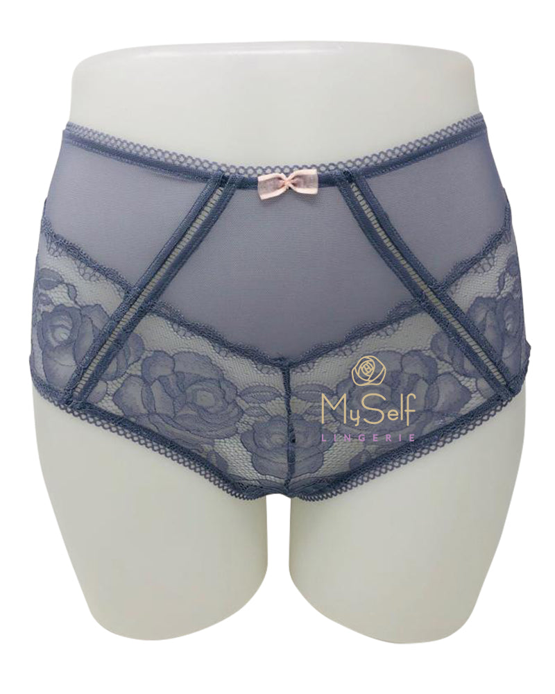 Montelle 9090 Floral Lace Hi Waist Panty MYSELFLINGERIE.COM