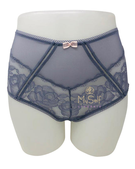 Montelle 9090 Floral Lace Hi Waist Panty MYSELFLINGERIE.COM