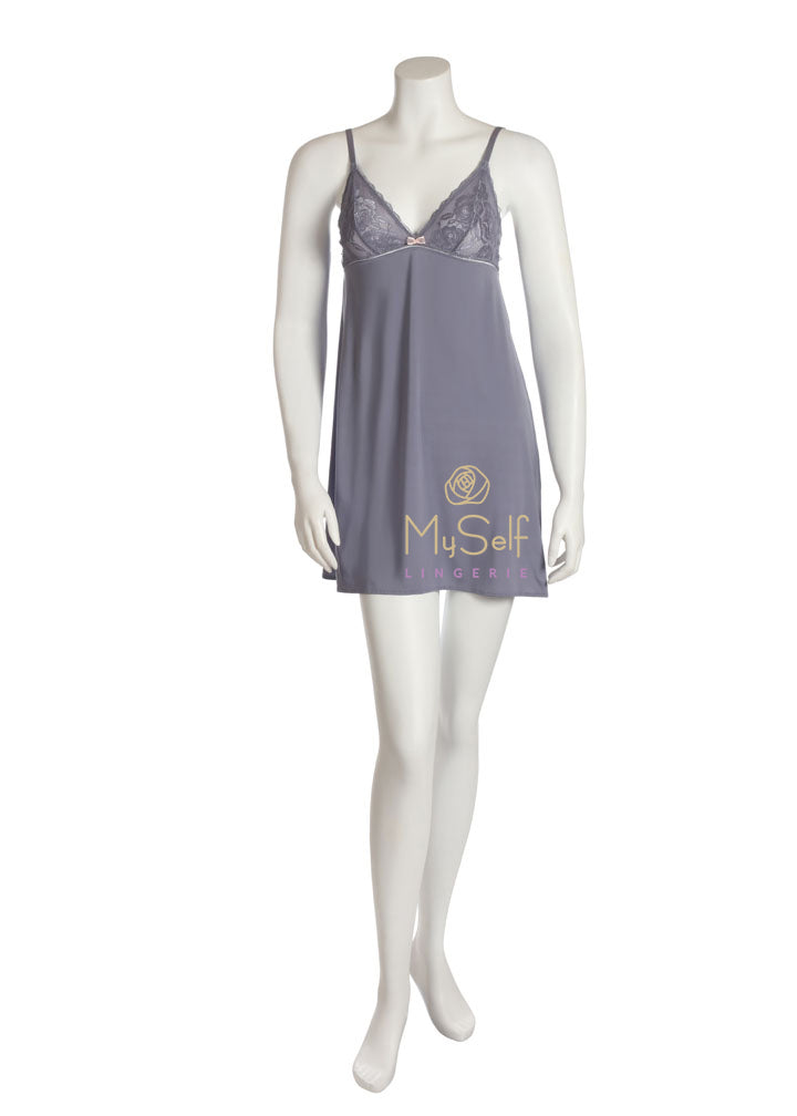 Montelle 9092 Floral Lace Chemise MYSELFLINGERIE.COM