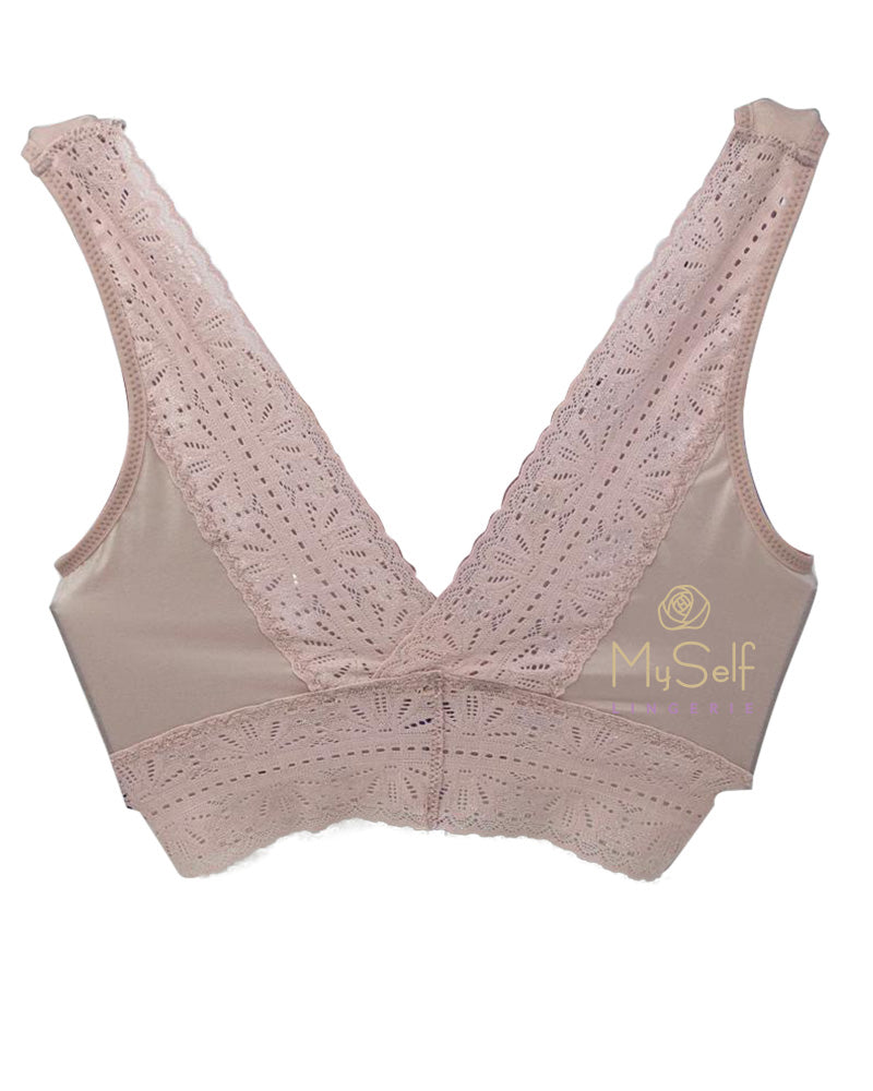Wacoal 910253 Future Foundation Crop Top Bra with Lace myselflingerie.com