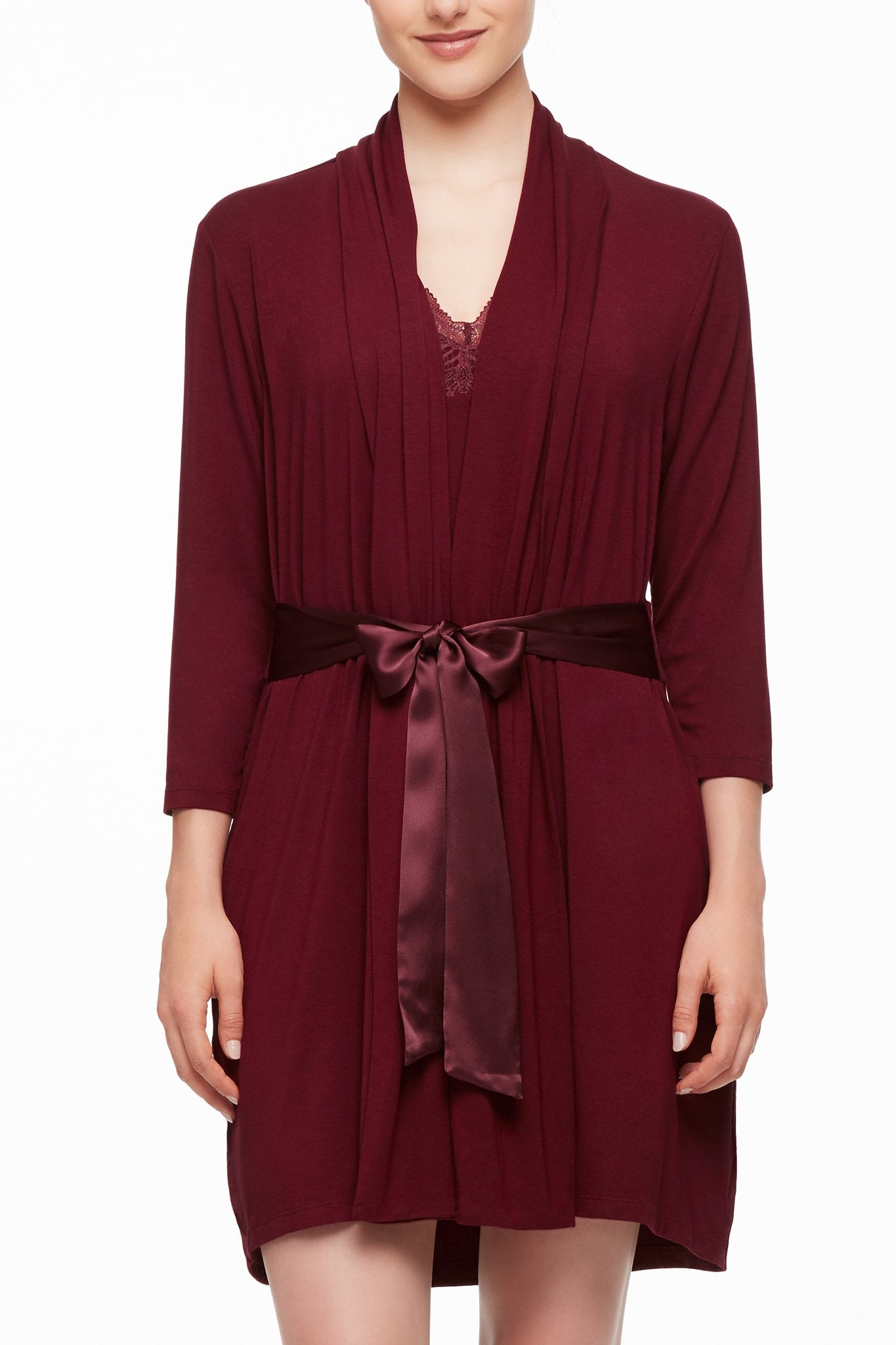 Fleur't 916 Modal Short Morning Robe myselflingerie.com