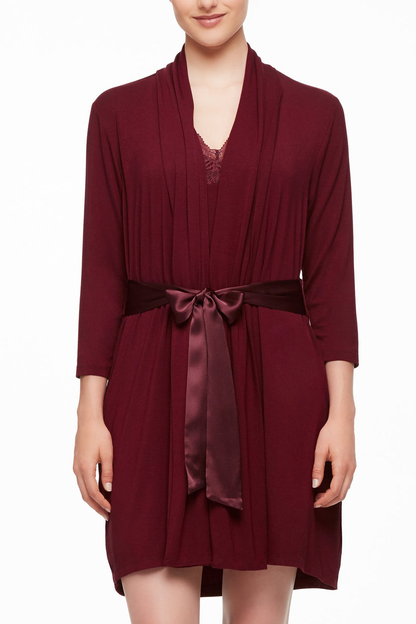 Fleur't 916 Modal Short Morning Robe myselflingerie.com