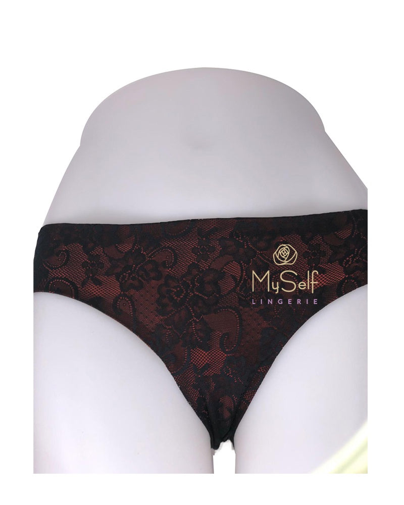 Marc and Andre Paris Red Mesh Lace Bikini