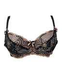 Fitfully Yours Black / Rose Gold Nicole See Thru Lace Underwire Bra
