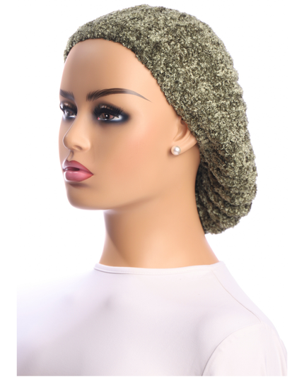 Lucy & Olivia LCOLCNSNB Lurex Olive Green Lined Chenille myselflingerie.com