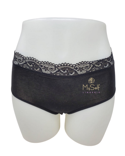 Nina Von C 40 70 374 Cotton Lace Top Hipster myselflingerie.com