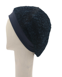 SG Solid Navy Lined Chenille with Band