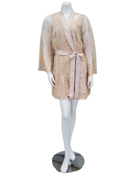 Rya Collection 197X Champagne Darling Lace Cover Up Plus Sizes myselflingerie.com