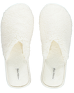 Flora Nikrooz Ivory Sherpa Victoria Slippers