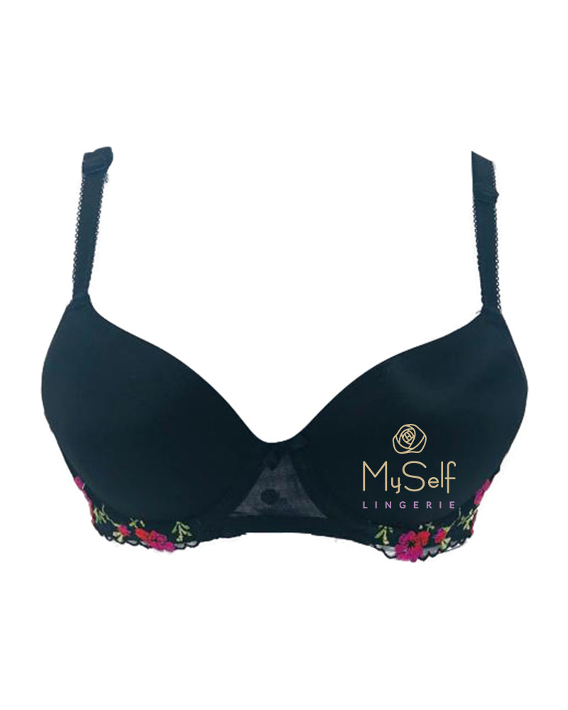 Freya AA5334 Black Awakening Demi Plunge Molded U/W Bra MYSELFLINGERIE.COM