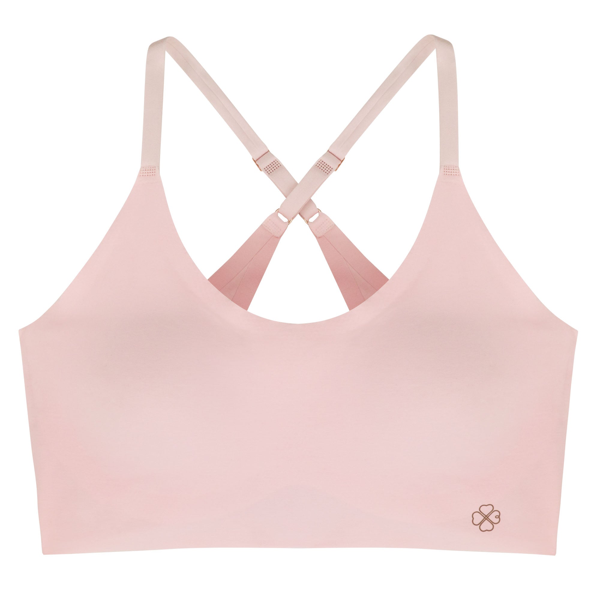 D02148M Airlite Pink Pullover Wire Free Sports Bra
