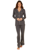 Cosabella Anthracite/Ivory Bella Cotton Blend Pajamas Set
