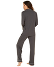 Cosabella Anthracite/Ivory Bella Cotton Blend Pajamas Set