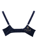 Fitfully Yours B2271  Navy / Coral Nicole See Thru Lace Underwire Bra myselflingerie.com