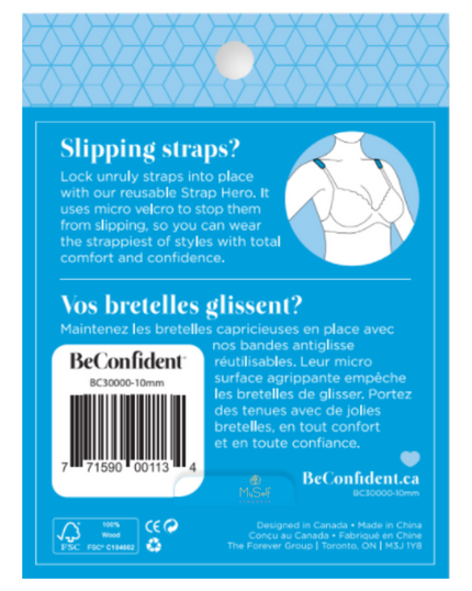 Be Confident 10mm Strap Hero Shoulder Strap Saver 2 Pack