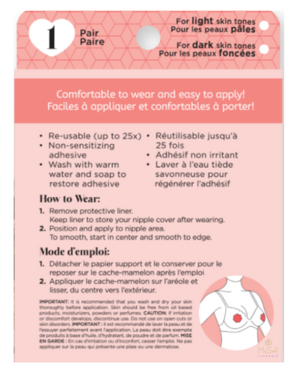 Be Confident Silicione Re-usable Nipple Covers 1 Pair