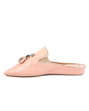 Jacques Levine Blush Camilla Genuine Leather Slippers with Tassels myselflingerie.com