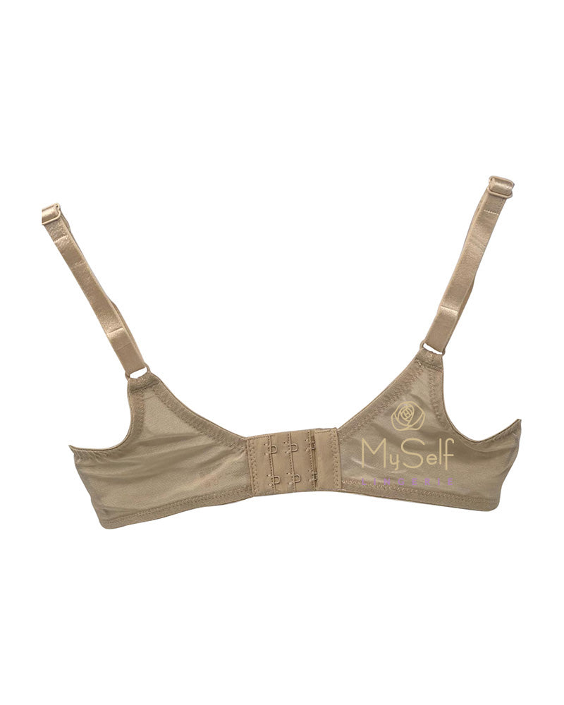 Gemsli BR200 Dot Mesh 2 Part Cup Minimizer Bra myselflingerie.com