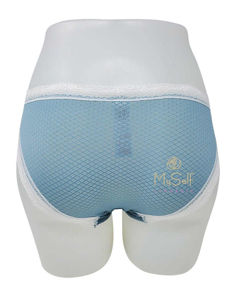 Dorina D00169X Teal / Heather Blue Lace Ginna Modal 2 Pk Brief myselflingerie.com