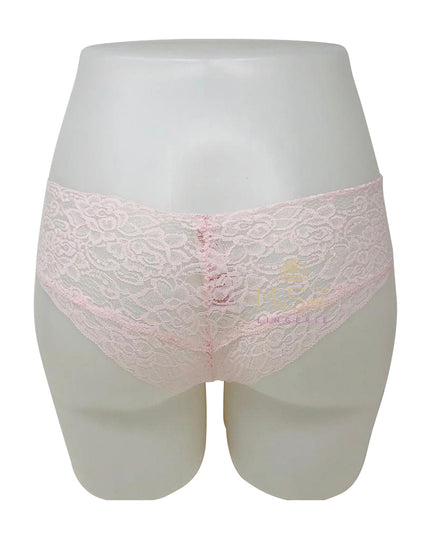 Dorina D00539Y Pink/Brown/Black Lanna Lace 3 Pk Brief MYSELFLINGERIE.COM