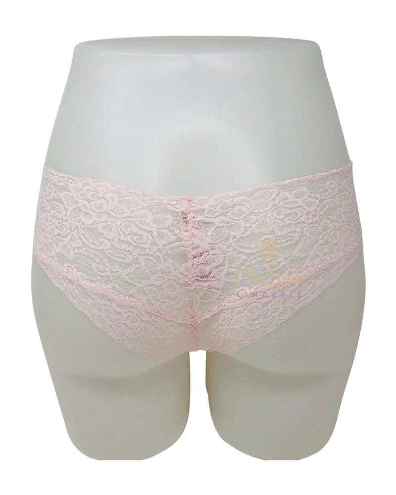 Dorina D00539Y Pink/Brown/Black Lanna Lace 3 Pk Brief MYSELFLINGERIE.COM