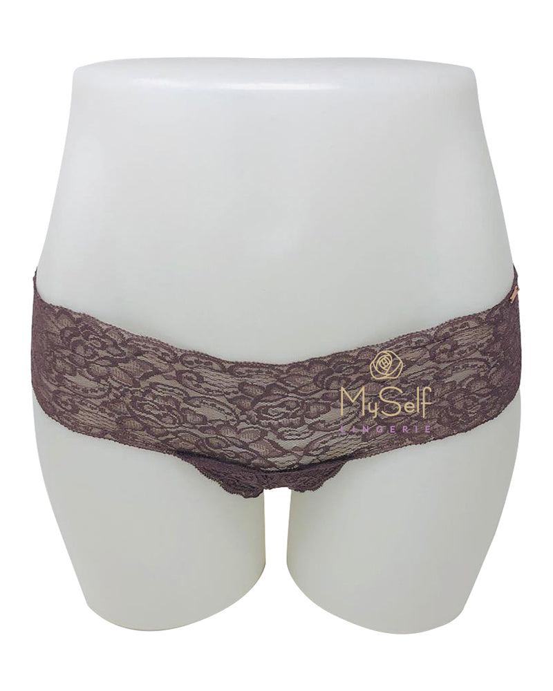 Dorina D00539Y Pink/Brown/Black Lanna Lace 3 Pk Brief MYSELFLINGERIE.COM