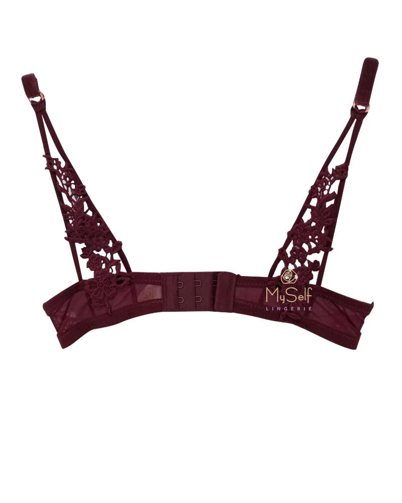 Dorina D1039P Marnie Velvet Trim Push Up Bra myselflingerie.com