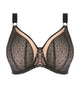 Elomi 4430 Black Sadie 4 Part Cup Balcony Underwire Bra MYSELFLINGERIE.COM