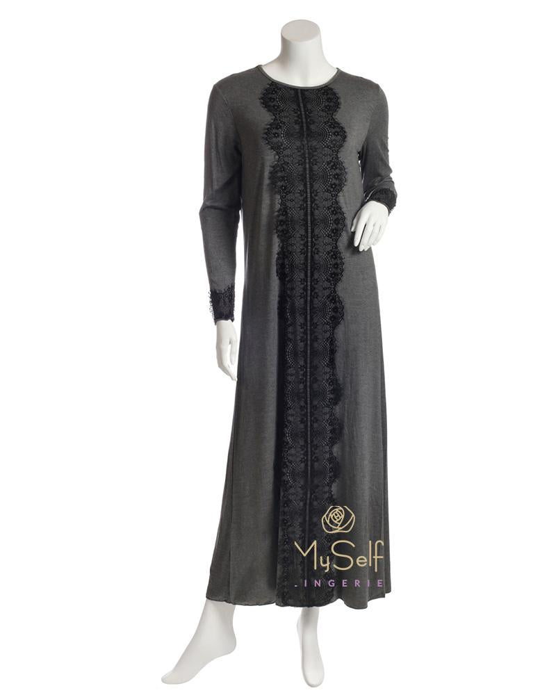 Citrus EL863 Lace Strip Nightgown myselflingerie.com