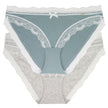 Dorina Teal/Heather Blue Lace Modal 2 Pk Brief