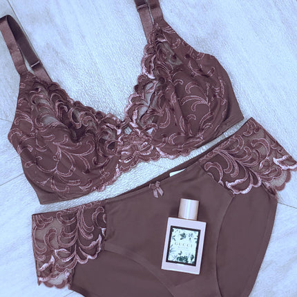 10165819 Rose Brown Modern Finesse Underwire Bra