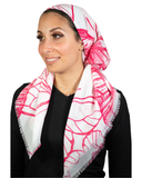 Tie Ur Knot Pink Butterfly Adjustable Pre-Tied Bandanna with Full Non Slip Grip myselflingerie.com