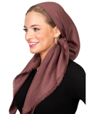 Tie Ur Knot Full Shimmer Mauve Adjustable Pre-Tied Bandanna with Full Non Slip Grip