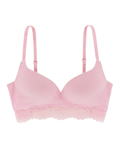 Dorina D001304 Lottie Soft Pink Molded Wire Free Bralette myselflingerie.com