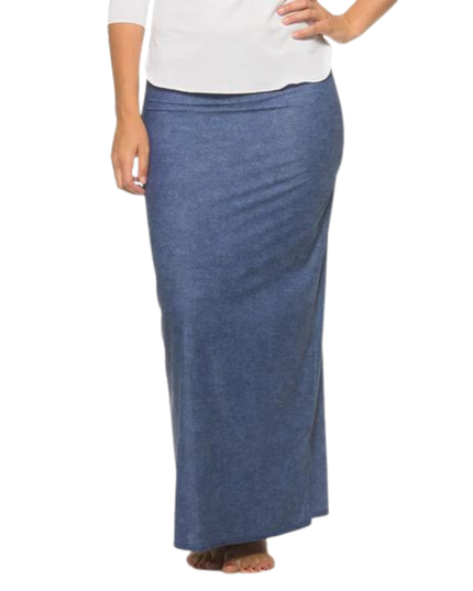 Undercover Waterwear BSB-LS Basic A Line Denim Maxi Swim Skirt myselflingerie.com