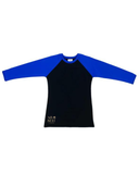 Undercover Waterwear S21-RG-BLUE Blue Long Sleeve Swim Top Rashguard myselflingerie.com