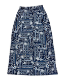 Undercover Waterwear S22-LS-BB Blue Bandanna Print Maxi Swim Skirt myselflingerie.com
