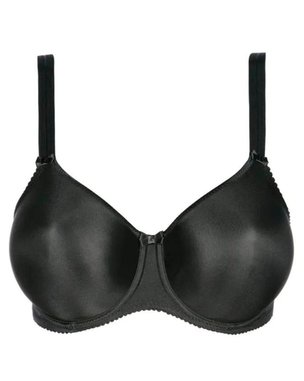 Prima Donna 0161330 Black Satin Seamless Underwire Bra myselflingerie.com