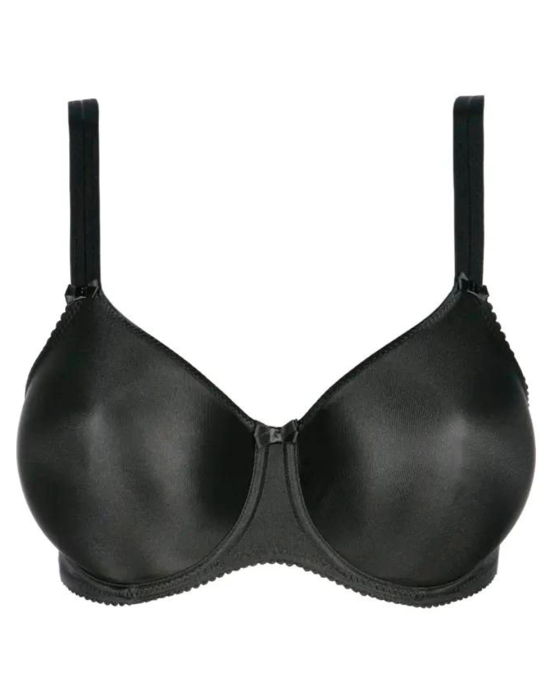 Prima Donna 0161330 Black Satin Seamless Underwire Bra myselflingerie.com