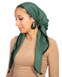 Tie Ur Knot Dri Fit Forest Green Adjustable Pre-Tied Bandanna with Full Grip myselflingerie.com