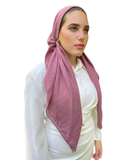 Scarf Bar Classic Solid Plum Pre-Tied Bandanna with Full Grip