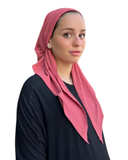 Scarf Bar Classic Jersey Ribbed Rose Pre-Tied Bandanna with Full Grip myselflingerie.com