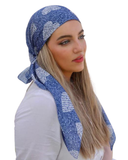 Scarf Bar Denim Heart Square Scarf