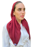 Scarf Bar SB Merlot Premium Solid Square Scarf myselflingerie.com