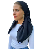 Scarf Bar SB Black Premium Solid Square Scarf myselflingerie.com