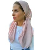 Scarf Bar Dusty Pink Premium Solid Square Scarf