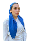 Scarf Bar Cobalt Premium Solid Square Scarf