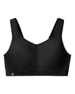 Glamorise 9066 Black High Impact Sports Underwire Bra myselflingerie.com